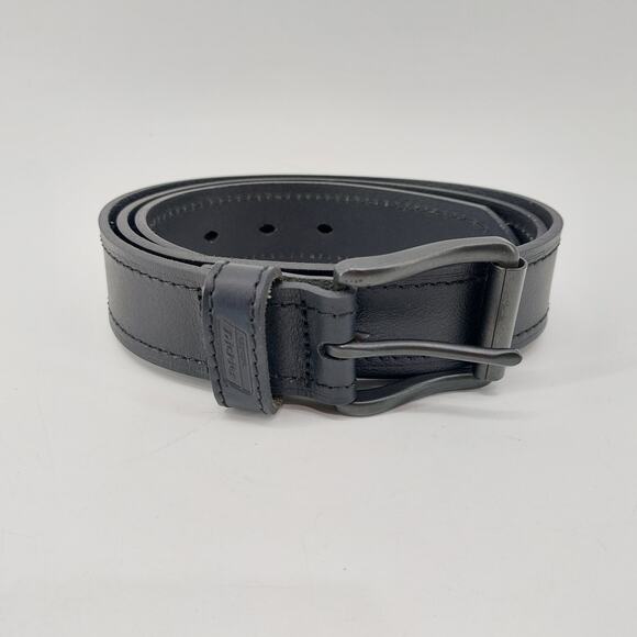 Dickies Black Men's Leather Belt Size 36 Workwear Streetwear - Picture 13 of 14